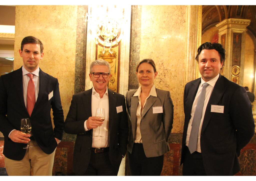 Urs Fähndrich, Panebo AG, Max Schaber&Claudia Erning, Datagroup, Patrick Brenske, M1 Kliniken; Foto: Family Office Day (04.02.2018) 