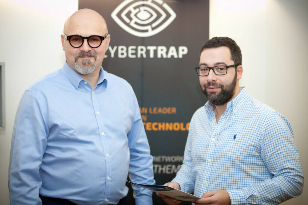 Jack Wagner, CEO CyberTrap GmbH, Avi Kravitz, CTO und Gründer CyberTrap GmbH, Foto: Michaela Mejta (08.02.2018) 