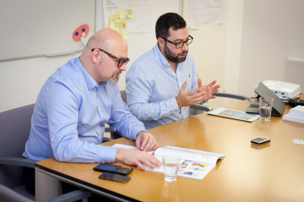 Jack Wagner, CEO CyberTrap GmbH, Avi Kravitz, CTO und Gründer CyberTrap GmbH, Foto: Michaela Mejta (08.02.2018) 