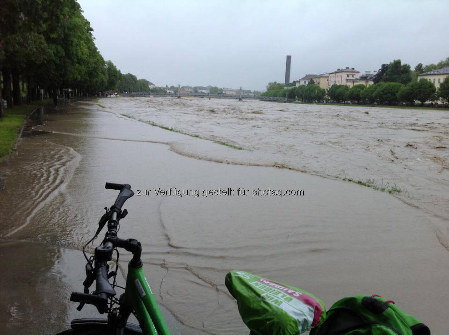 Hochwasser in Salzburg, Salzach