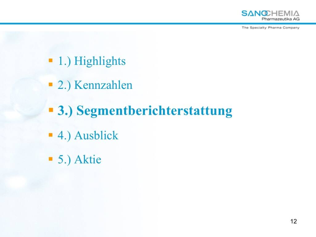 Präsentation Sanochemia - Segmentberichterstattung (27.02.2018) 