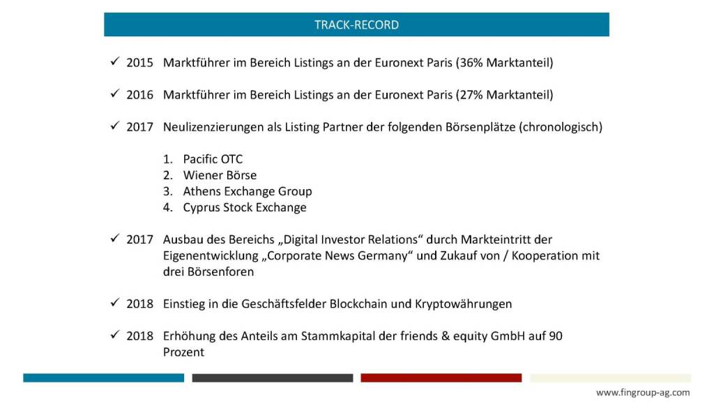 Präsentation FinGroup - Track-Record (27.02.2018) 