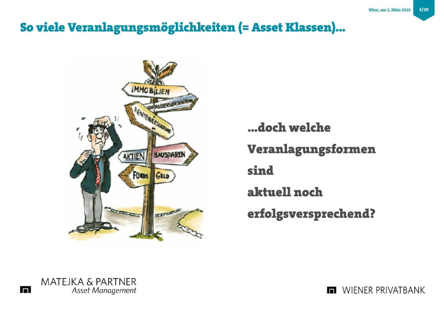 Präsentation Wiener Privatbank - Veranlagungsmöglichkeiten