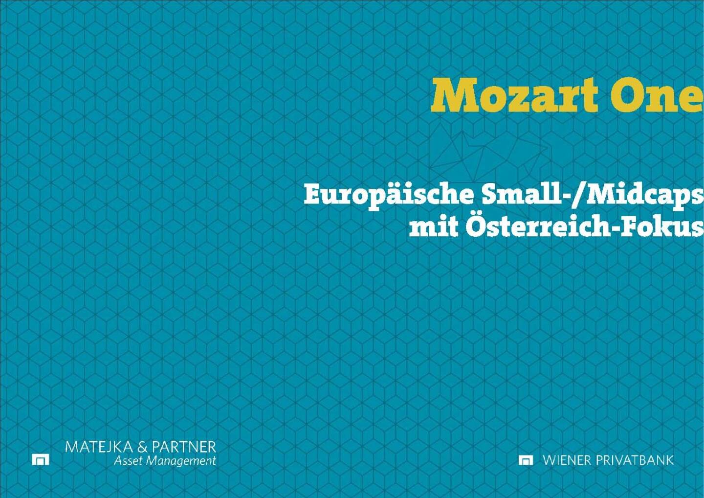 Präsentation Wiener Privatbank - Mozart One