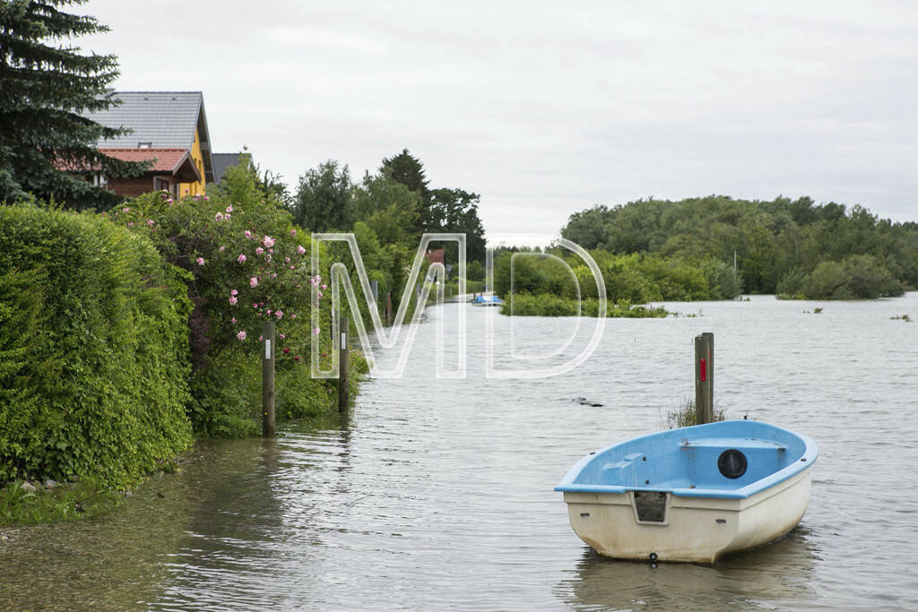 Hochwasser, Altenberg, Boot, © Martina Draper (03.06.2013) 