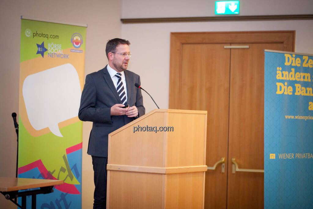 Börse Social Network-Roadshow, Sanochemia-Vorstand Klaus Gerdes, Credit: Michaela Mejta (01.03.2018) 