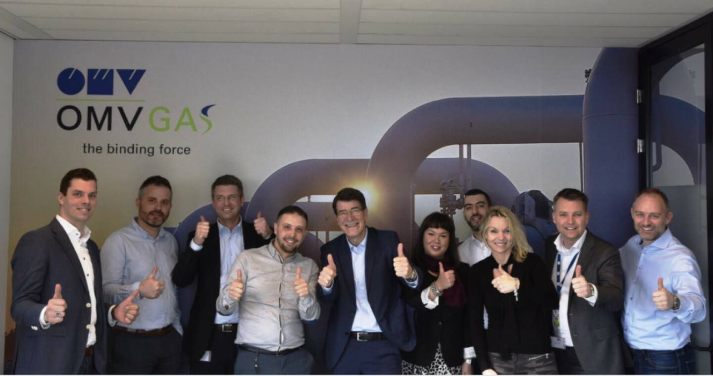 OMV: Welcome to our truly motivated gas sales team in their new office in Amsterdam! 
They moved in today and are now eager to establish OMV GAS as a well-known player on the local market.