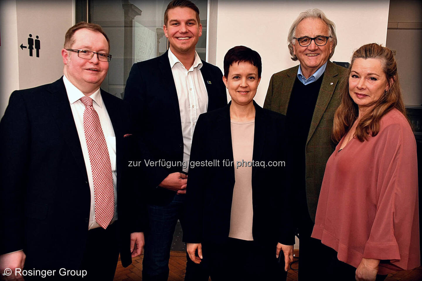 Gregor Rosinger (Rosinger Group), Lukas Scherzenlehner (Cleen Energy), Silvia Wendecker (Wiener Börse), Hans Harrer (Senat der Wirtschaft), Barbara Andersen (Alphazirkel Austria)