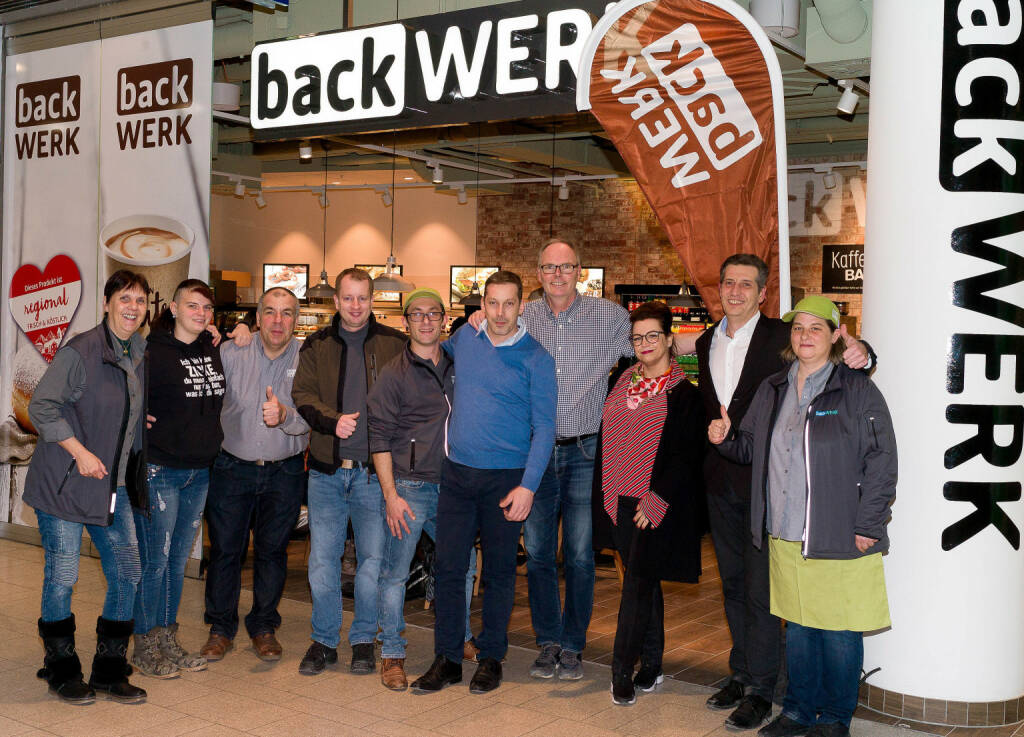 Startschuss für das BackWerk-Team in der stark frequentierten BahnhofCity Wien West; Bildquelle: Christian Schörg, © Aussendung (06.03.2018) 