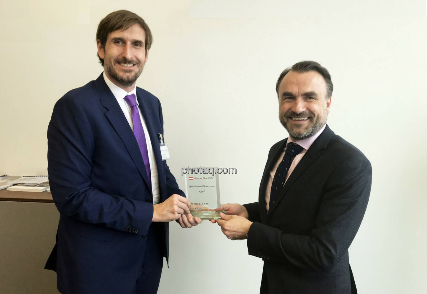 Christoph Moser (Weber & Co.), Florian Greger (OMV) - Special Award Governance - OMV