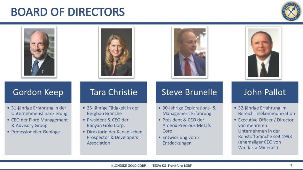 Präsentation Klondike - Board of Directors (07.03.2018) 
