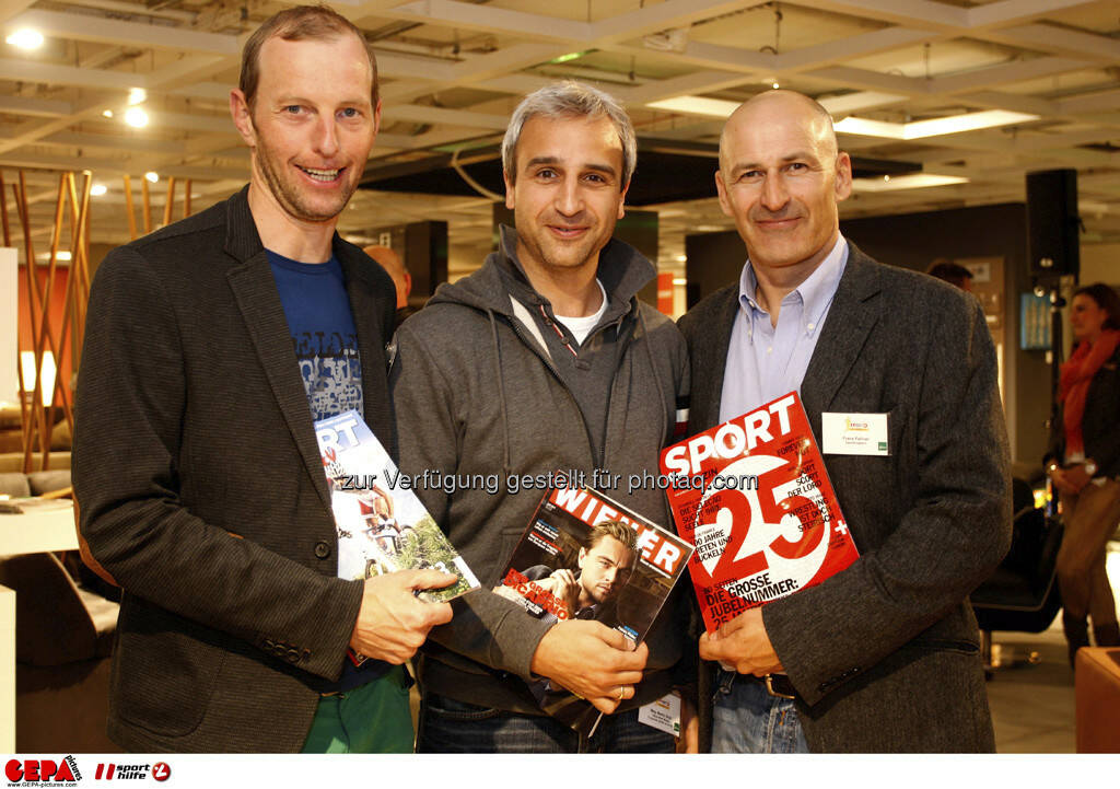 Alfred Brunner, Martin Distl und Franz Fellner (Styria Multimedia). Foto: GEPA pictures/ Mario Kneisl (04.06.2013) 