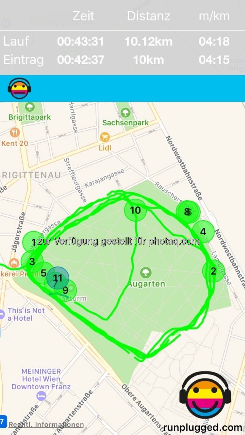 10k im schönen Augarten