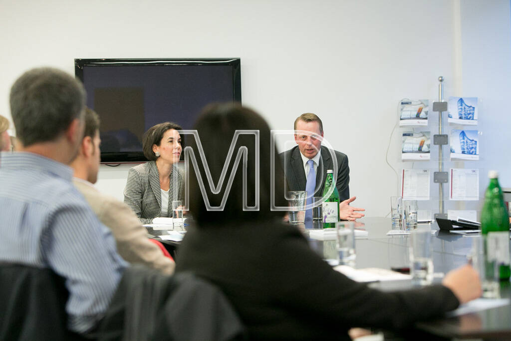 Kaja Schossmaier (Lehrgangsleiterin Real Estate, Donau-Universität Krems), Friedrich Wachernig (S Immo), © Martina Draper für S Immo (05.06.2013) 