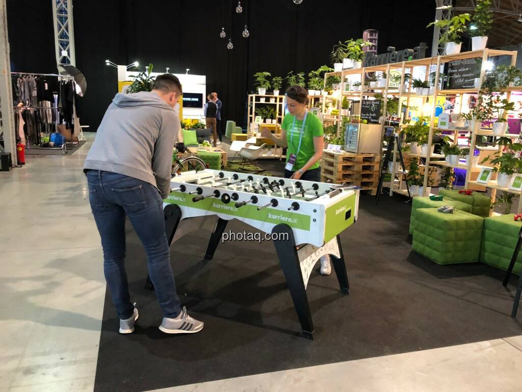 karriere.at - Tischfussball, Wuzzler, © Michaela Mejta + diverse Handypics (18.04.2018) 