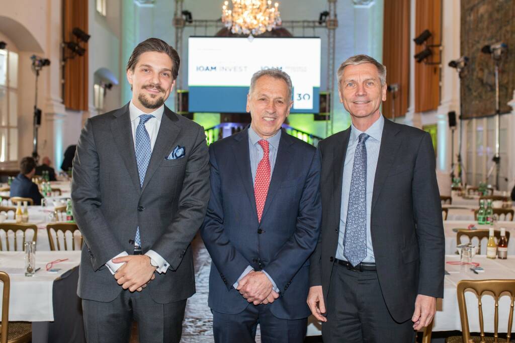 Spängler IQAM Invest und Spängler IQAM Research Center Investmentforum:Mag. Matthias Zeinitzer (Spängler IQAM Invest), Stephen M Schaefer (London Business School) und Univ.-Prof. Dr. Dr.h.c. Josef Zechner (Spängler IQAM Invest; Credit: Spängler IQAM Invest (19.04.2018) 