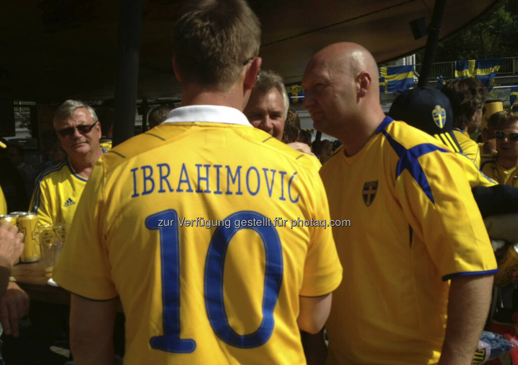 Die Schweden bei der Strandbar Herrmann, Ibrahimovic (07.06.2013) 