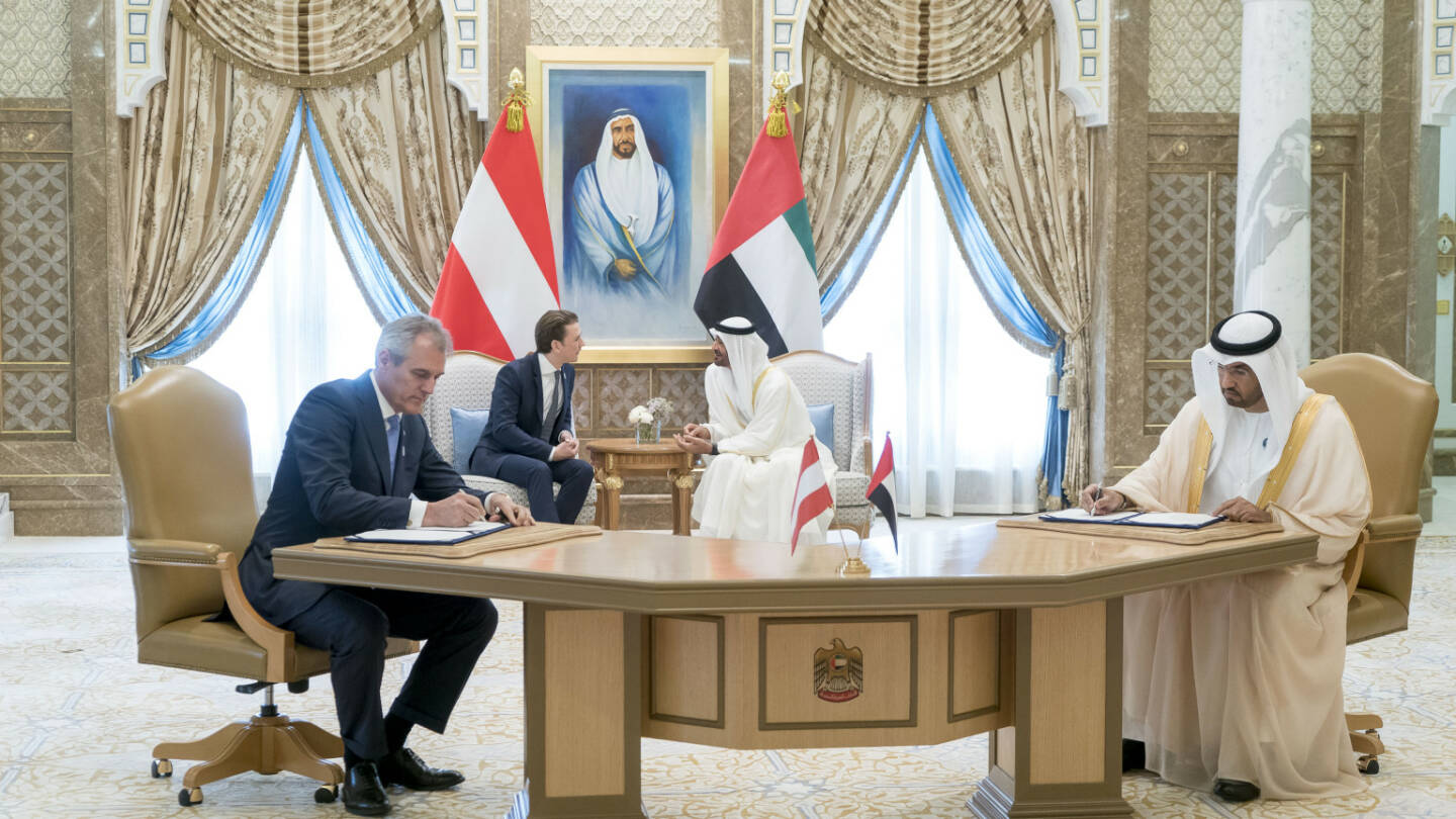 OMV und ADNOC unterzeichnen neues Offshore-Konzessionsabkommen, Fotocredit:Rashed Al Mansoori / Crown Prince Court - Abu Dhabi