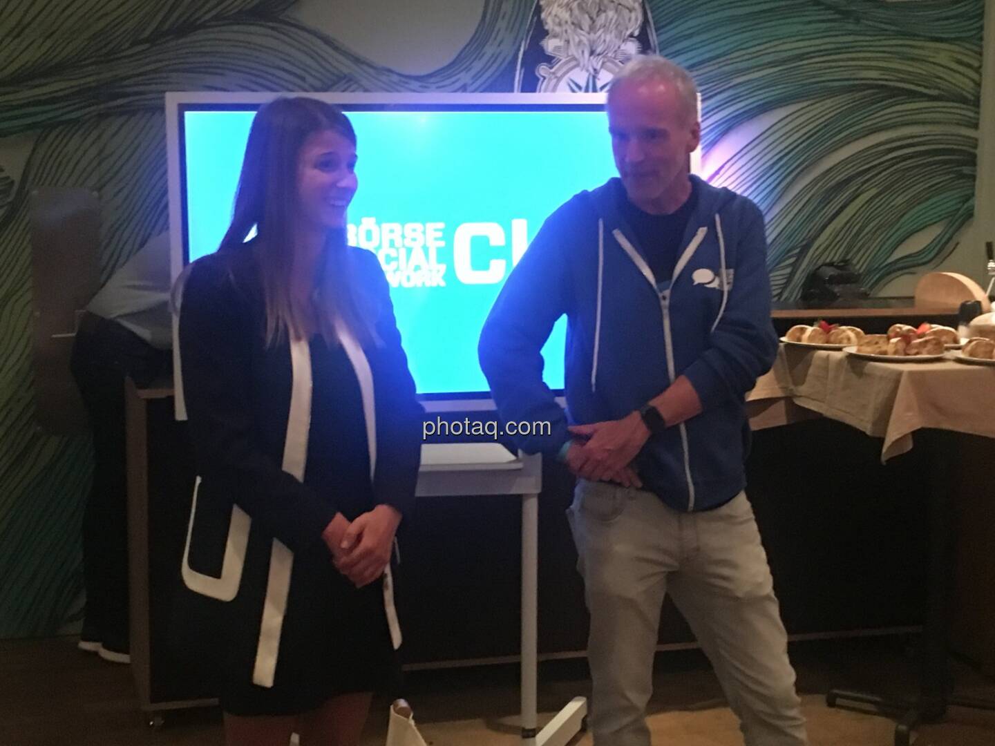 Katharina Löckinger (European Lithium), Christian Drastil (Börse Social Network)