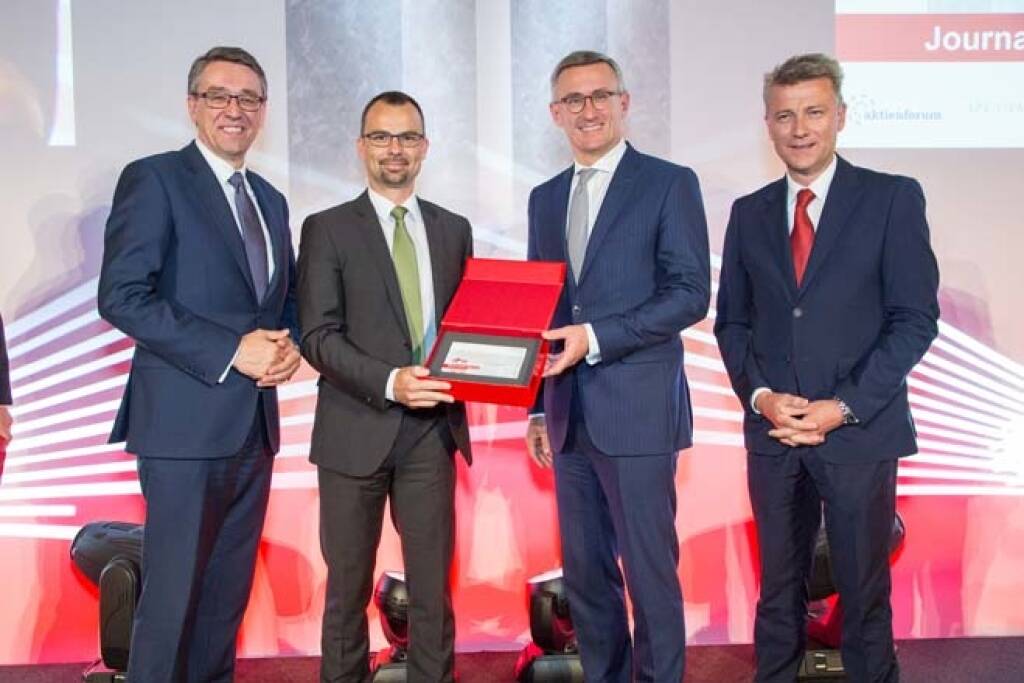 Wiener Börse Preis, Journalistenpreis, 2. Platz, voestalpine, Credit: APA-Fotoservice, © APA-Fotoservice/Wiener Börse (22.05.2018) 