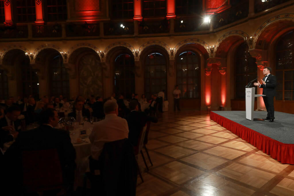 Wiener Börse-CEO Christoph Boschan beim Gala-Dinner im Palais Ferstel, in dem die Wiener Börse zwischen 1860 und 1872 ihren Sitz hatte; Credit: Wiener Börse (21.06.2018) 