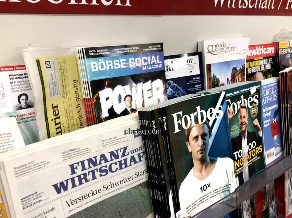 Börse Social Magazine #18, Kiosk, Morawa, Power Nummer, Anzengruber Verbund, © photaq.com (13.07.2018)