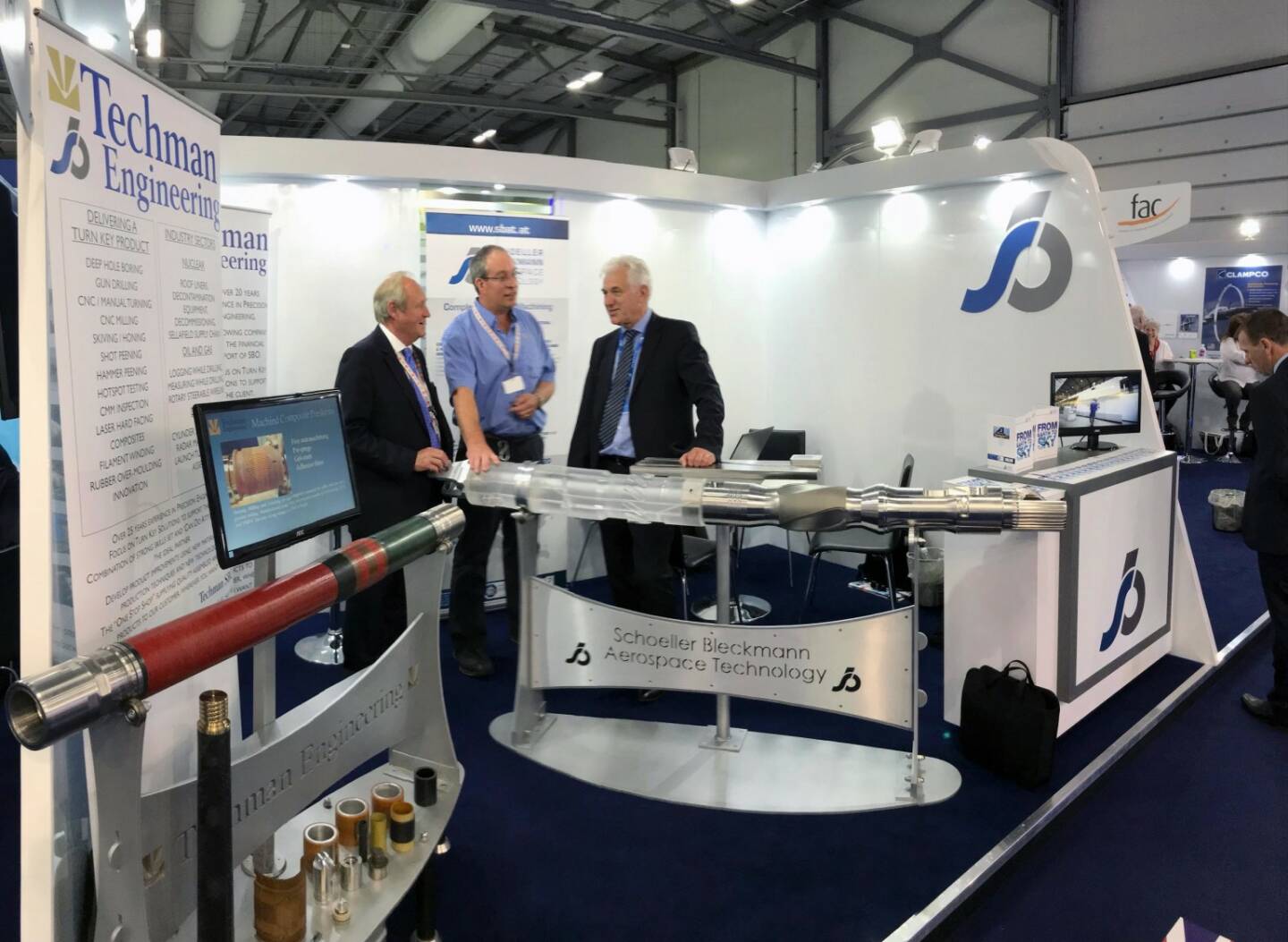 SBO, Schoeller Bleckmann Oilfield: Es war uns eine Freude, mit potenziellen Kunden zu sprechen und unsere Fähigkeiten der Luft-und Raumfahrtindustrie von unserem Stand auf #Farnborough International Airshow vorzustellen. Quelle: Linkedin