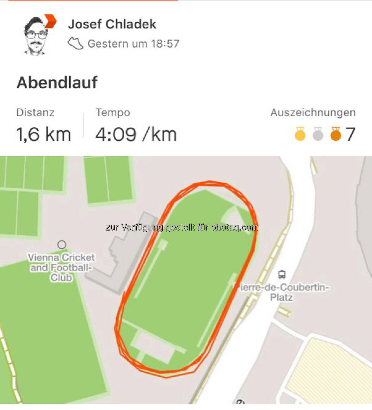 Meine erste Meile, 6:40, 4:09 Schnitt