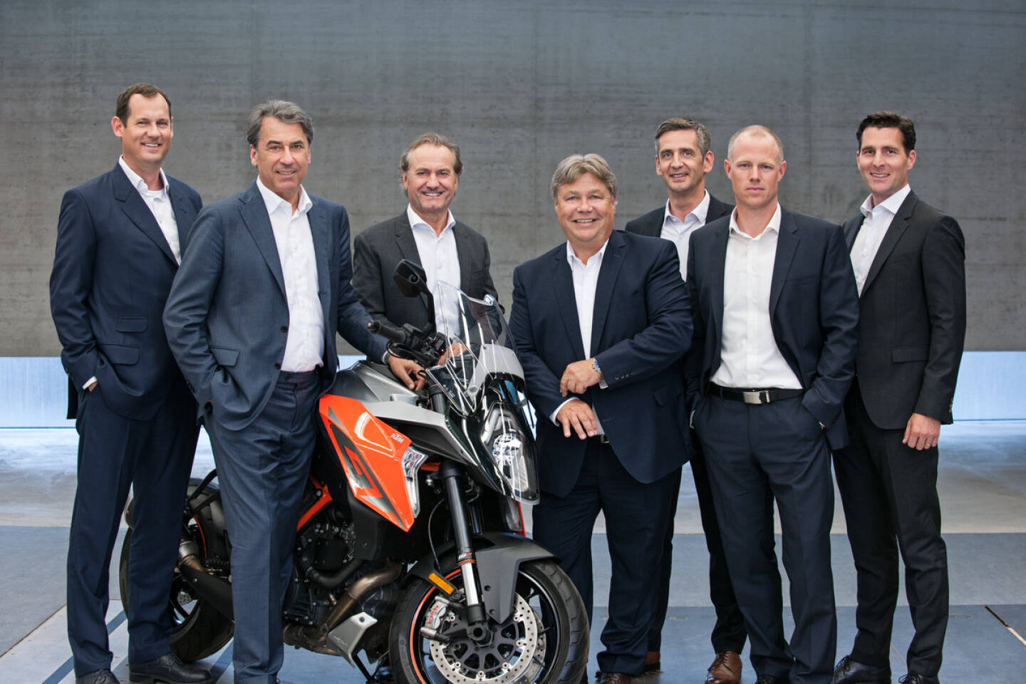 Vorstand KTM AG 2018, Stefan Pierer & Co, Copyright: KTM AG