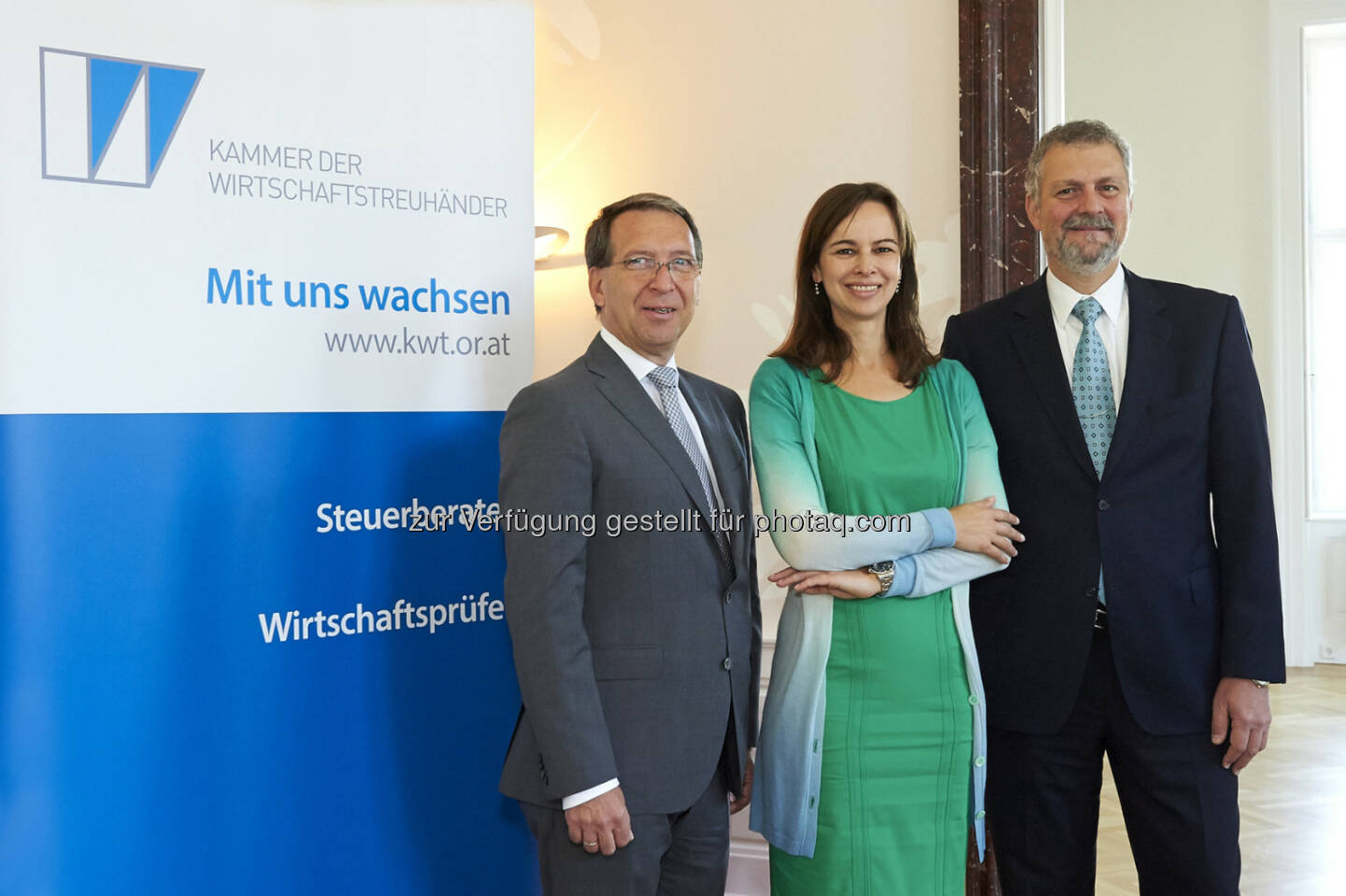 Präsentierten das Kontrollbarometer: Helmut Maukner, Präsident iwp;Sophie Karmasin, Karmasin Motivforschung; Aslan Milla, Berufsgruppenobmann KWT