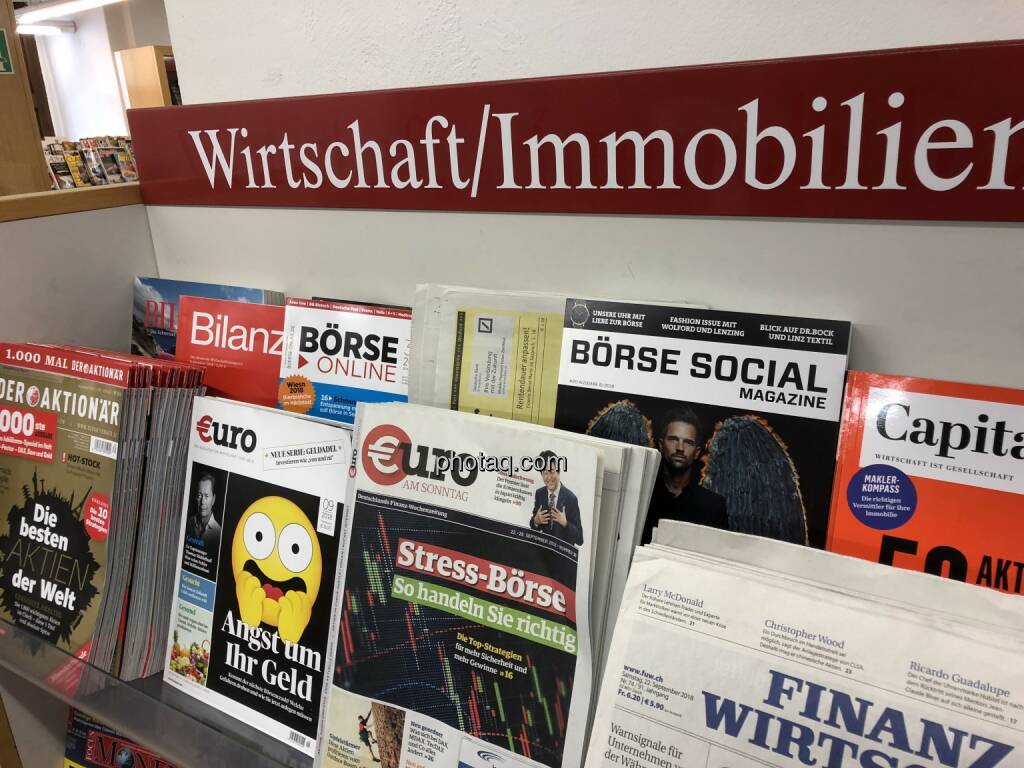 Börse Social Magazine #20, Kiosk, Morawa, Andreas H. Bitesnich, Michael Gstöttner, © photaq.com (25.09.2018) 
