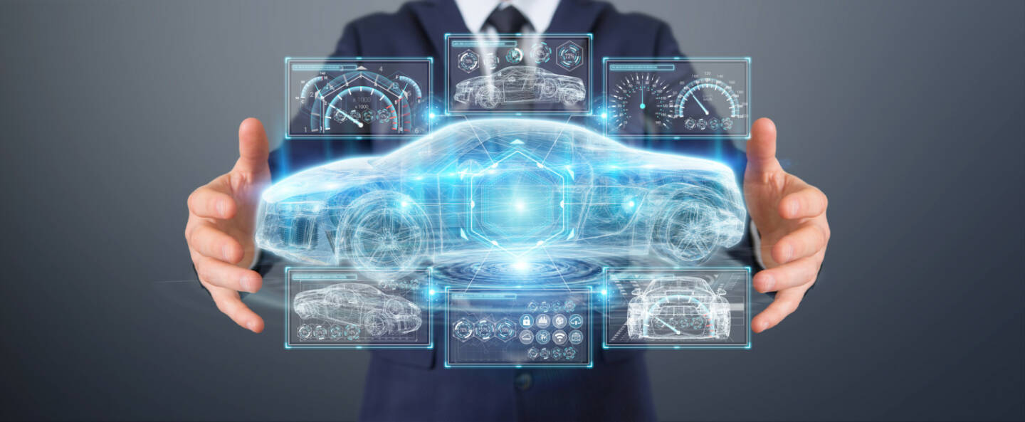 Auto, Zukunft, Visualisierung https://de.depositphotos.com/192025430/stock-photo-businessman-using-modern-smart-car.html