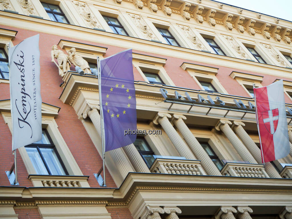 Kempinski, EU Flagge, Wien Flagge, Austrian Energy Day 2018, © photaq (27.09.2018) 