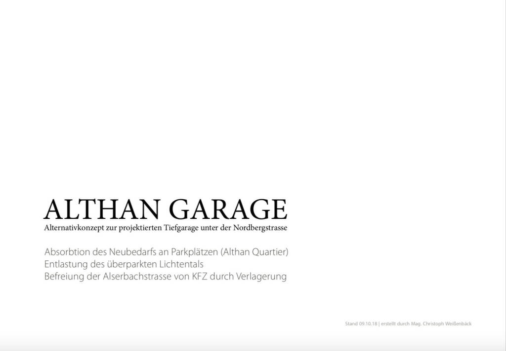 Althangrund: Althan Garage alternativ (14.10.2018) 