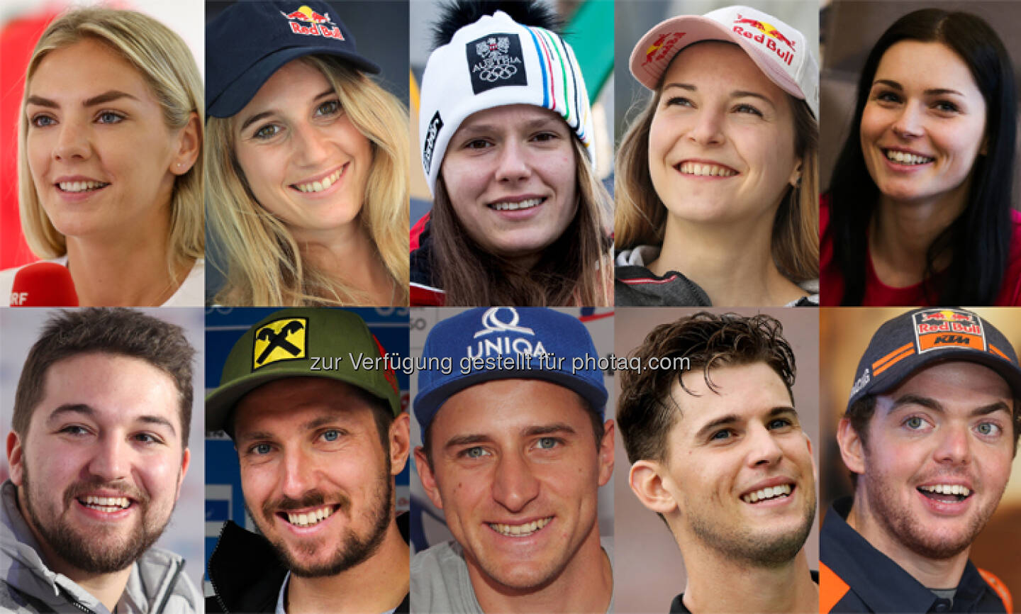 • Ivona Dadic, Leichtathletik • Anna Gasser, Snowboard • Vanessa Herzog, Eisschnelllauf • Jessica Pilz, Klettern • Anna Veith, Ski Alpin . • David Gleirscher, Rodeln • Marcel Hirscher, Ski Alpin • Matthias Mayer, Ski Alpin • Dominic Thiem, Tennis • Matthias Walkner, Motorsport