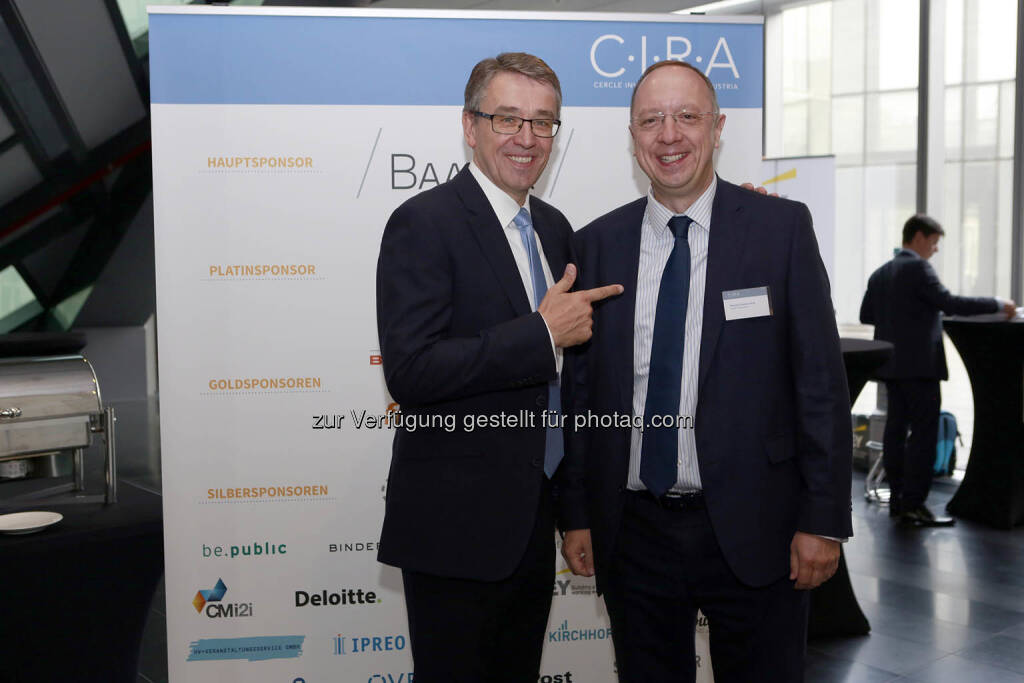 Harald Hagenauer (Post AG), Roman Eisenschenk (Kepler Cheuvreux), © C.I.R.A./APA-Fotoservice/Bargad Fotograf/in: Nadine Bargad (18.10.2018) 