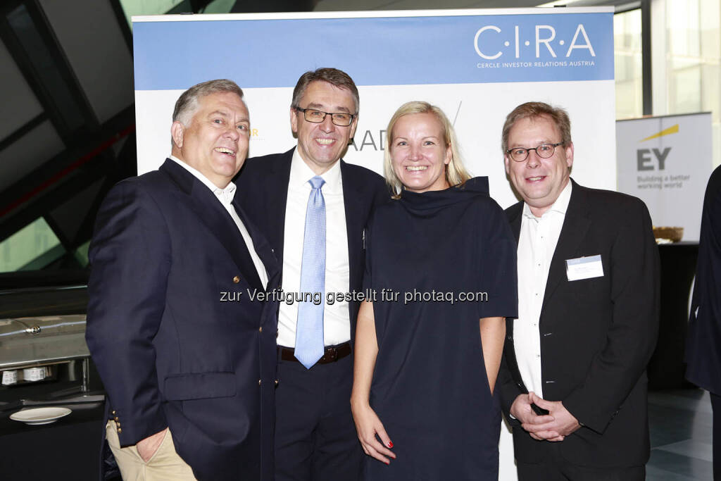 Wolfram Schmidt (DIRK), Harald Hagenauer (Post AG), Elis Karner (CIRA), Kay Bommer (DIRK), © C.I.R.A./APA-Fotoservice/Bargad Fotograf/in: Nadine Bargad (18.10.2018) 