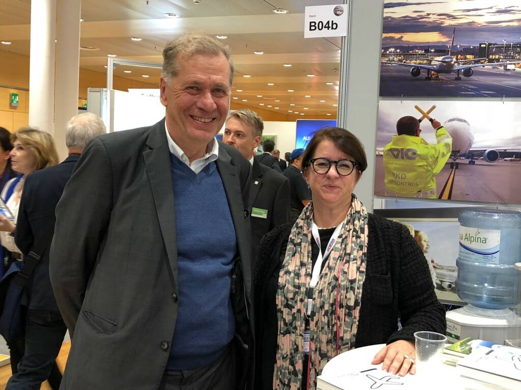 Wilhelm Rasinger (IVA), Judit Helenyi (Flughafen Wien IR) (18.10.2018) 