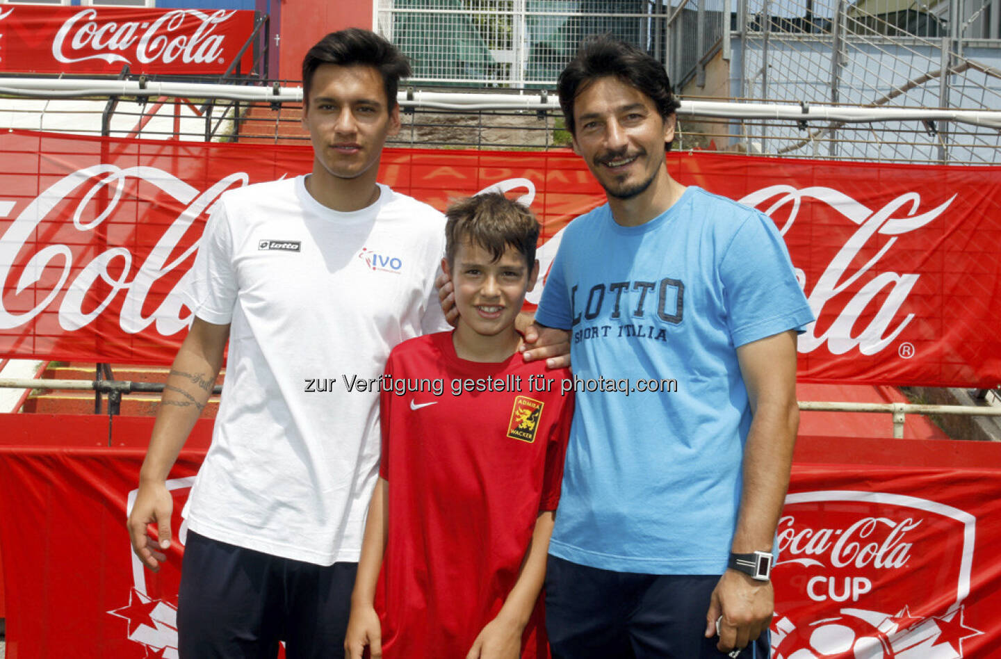 Coca Cola Cup, Bundesfinale, Ivica Vastic mit seinen Söhnen Toni und Tin, © www.GEPA-pictures.com
