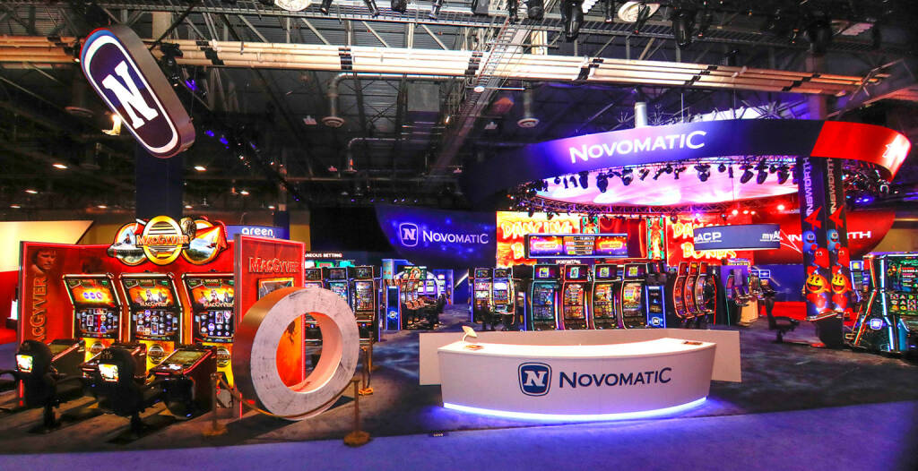 NOVOMATIC zeigte bei der Branchenmesse G2E in Las Vegas Präsenz: nsgesamt 450 Aussteller und 26.000 Fachbesucher nahmen an der 18. Global Gaming Expo (G2E) von 9. bis 11. Oktober in Las Vegas teil. Novomatic präsentierte Produkte und Spiele primär für den amerikanischen Markt. Credit: Novomatic, © Aussender (19.10.2018) 