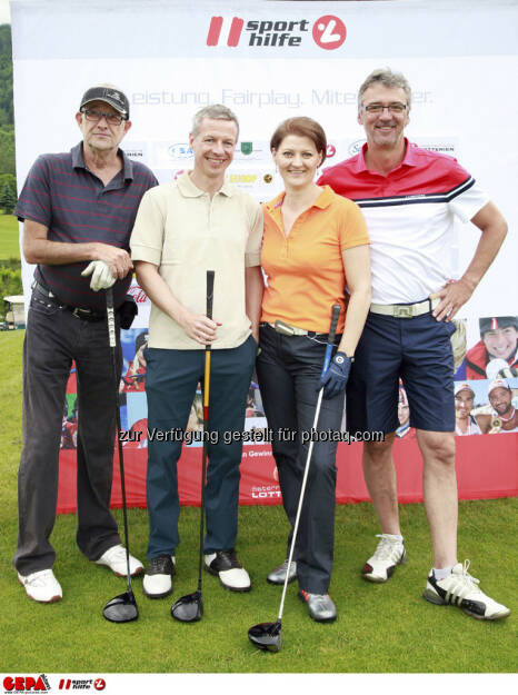 Sporthilfe Golf Trophy, GCC Schladming. Benno Kopp, Matthias Abuja, Doris Gwinner und Gerhard Prohazka, Foto: GEPA pictures/ Harald Steiner (17.06.2013) 