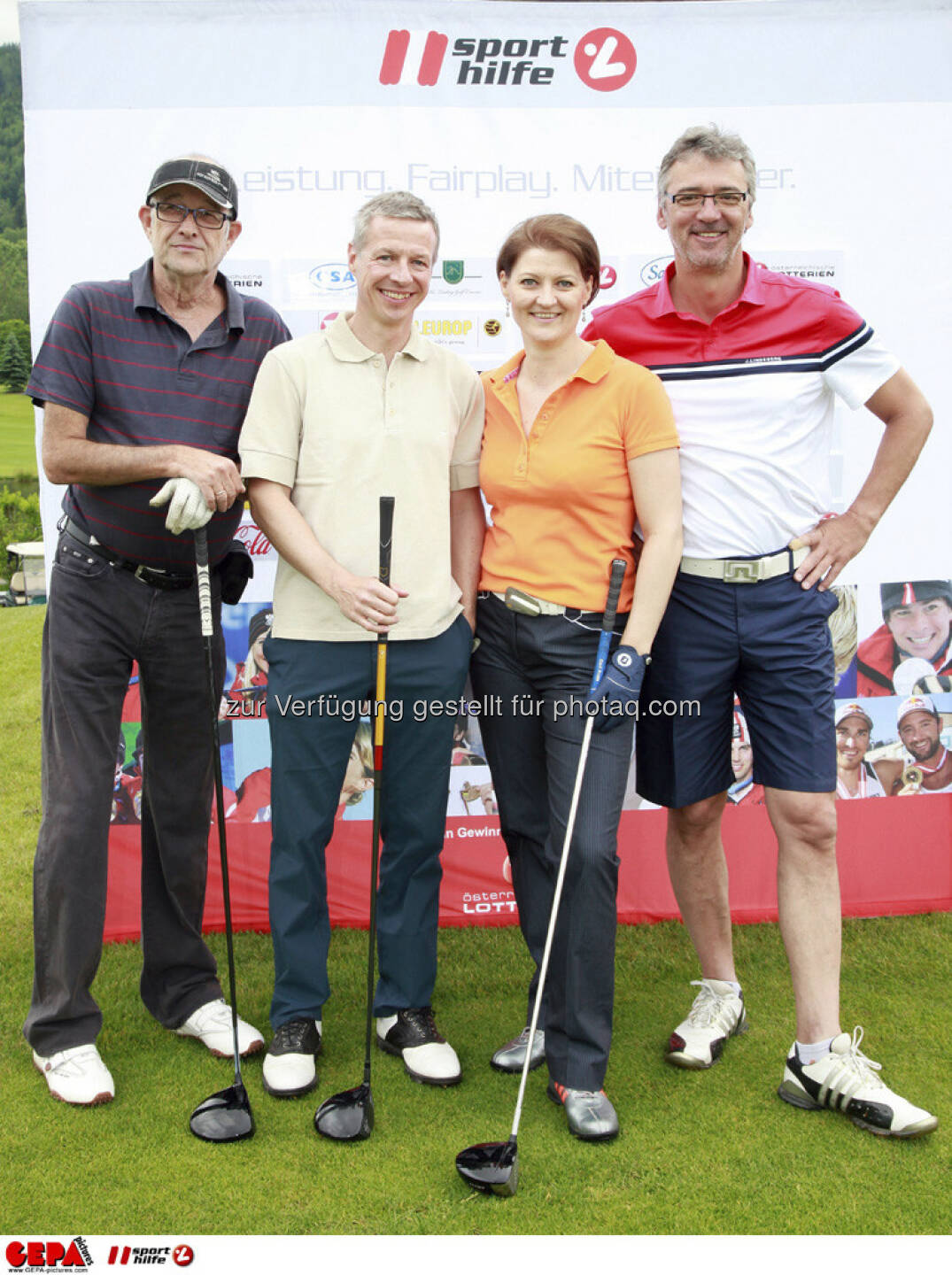 Sporthilfe Golf Trophy, GCC Schladming. Benno Kopp, Matthias Abuja, Doris Gwinner und Gerhard Prohazka, Foto: GEPA pictures/ Harald Steiner