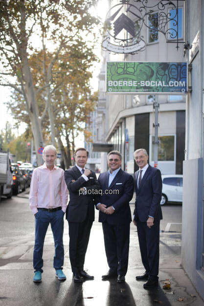 Christian Drastil (BSN), Thomas Winkler (UBM), Karl-Heinz Strauss (Porr), Thomas Birtel (Strabag), © Michaela Mejta/photaq.com (21.11.2018)