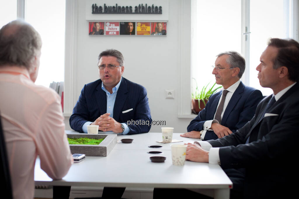 Karl-Heinz Strauss (Porr), Thomas Birtel (Strabag), Thomas Winkler (UBM), © Michaela Mejta/photaq.com (21.11.2018) 