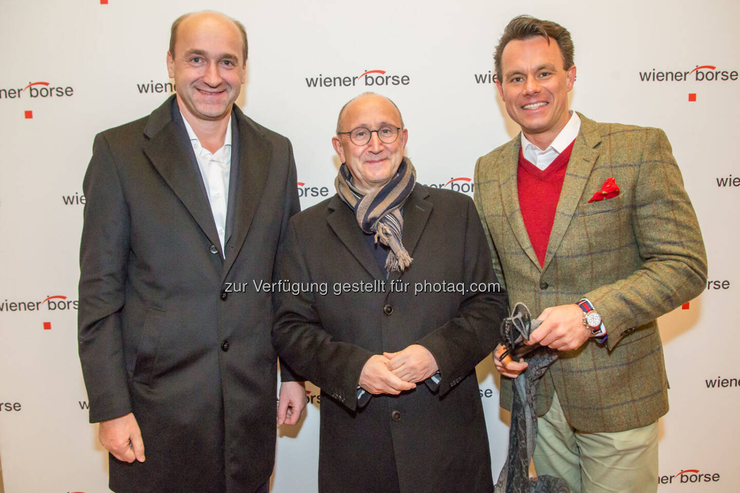 Ernst Huber (dad.at), Ludwig Nießen (Wiener Börse), Christoph Boschan (Wiener Börse)