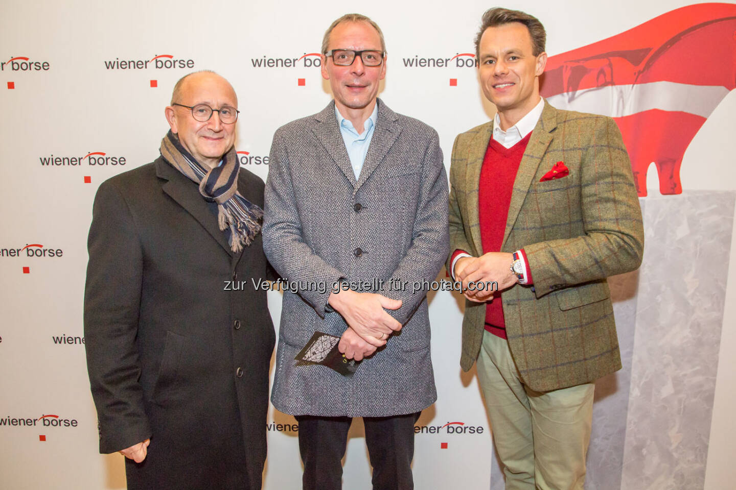 Ludwig Nießen (Wiener Börse), Wilhelm Celeda (RCB), Christoph Boschan (Wiener Börse)