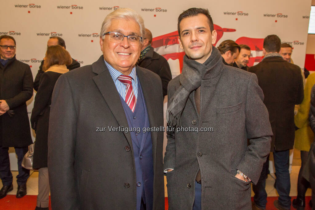 Eyemaxx-CEO Michael Müller mit Eyemaxx-CFO Kristian Radosavljevic, © Wiener Börse AG/APA-Fotoservice/Juhasz (23.11.2018) 