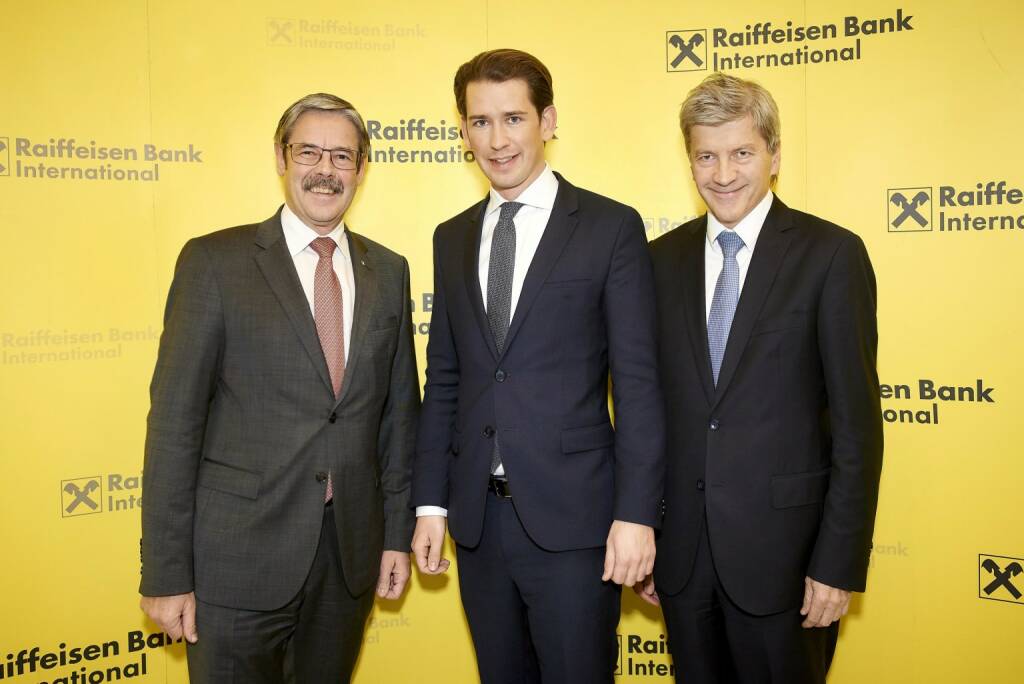 Die RBI lud Kunden und Geschäftspartner zum „EU Sky Talk“. Vorstandsvorsitzender Johann Strobl begrüßte rund 200 Gäste aus Wirtschaft, Finanz und Politik. #Bundeskanzler Sebastian Kurz sprach über den aktuellen österreichischen #EU-Ratsvorsitz, die Diskussion über die Heranführung der Westbalkanstaaten an die EU und notwendige Reformen für den Wirtschaftsstandort Österreich. Quelle: LinkedIn (01.12.2018)