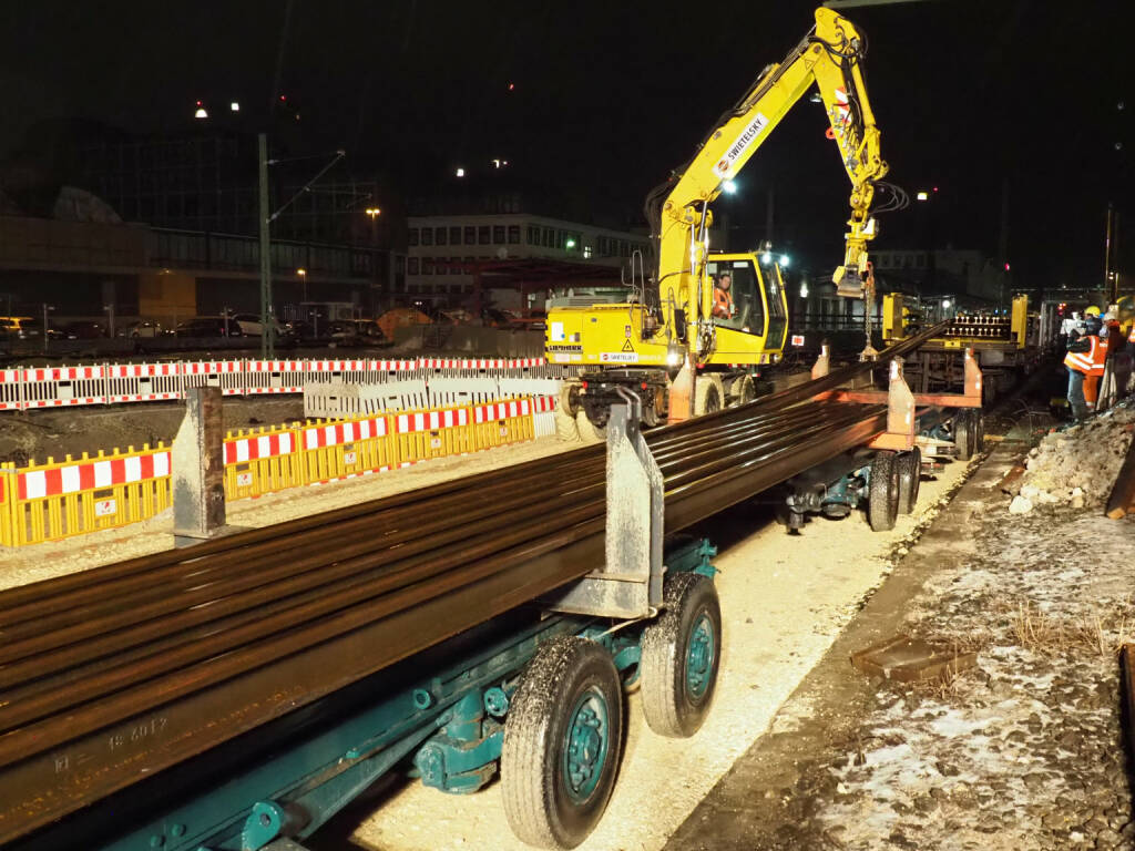 Das Bahnprojekt Stuttgart-Ulm ist das größte Ausbaukonzept für den öffentlichen Schienenverkehr in Baden-Württemberg seit dem 19. Jahrhundert. Die Swietelsky Baugesellschaft (Linz) hatte sich 2017 zusammen mit der Rhomberg Bahntechnik (Bregenz) den Zuschlag für Gleisbau und bahntechnische Ausrüstung der Neubaustrecke von Wendlingen nach Ulm gesichert. Fotocredit: Malte Hombergs/DB Projekt Stuttgart–Ulm GmbH, © Aussendung (21.12.2018) 