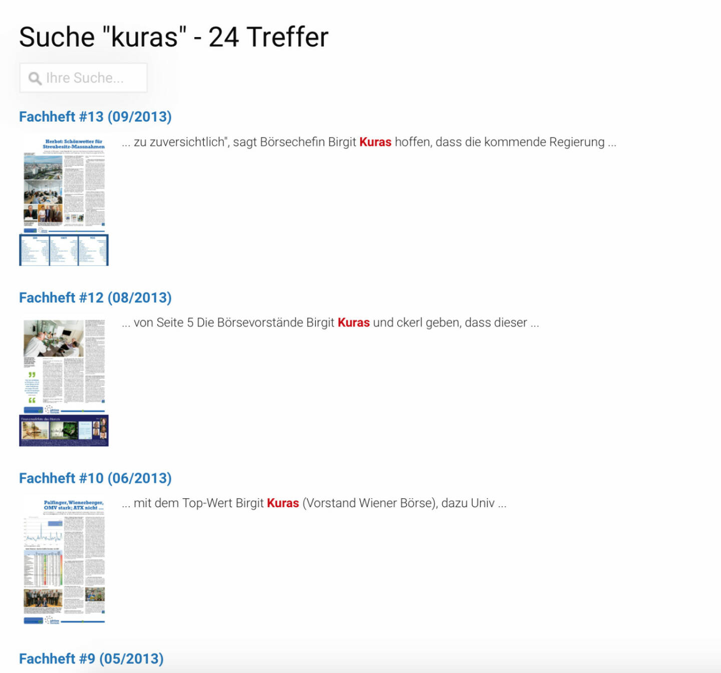 Die Suche quer über alle Fachhefte auf http://www.boerse-social.com/fachheft . Hier das Trefferbild von Birgit Kuras https://boerse-social.com/pdf/search/kuras